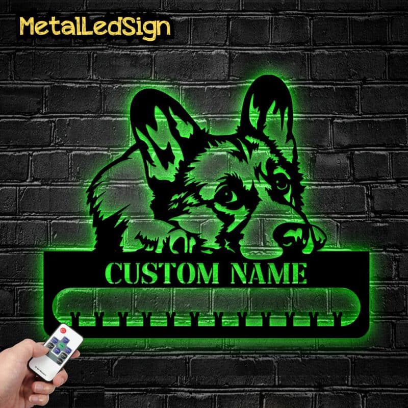 Custom-Corgi-Metal-Medal-Hanger-8