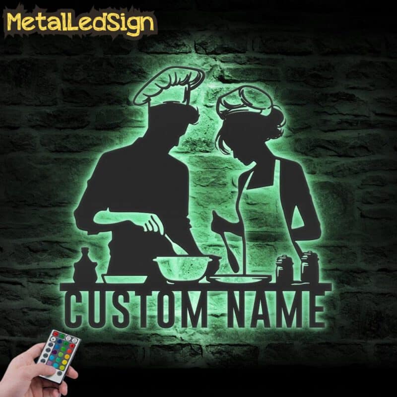 Custom-Couple-Chef-Metal-Wall-Art-LED-Light-7.jpg