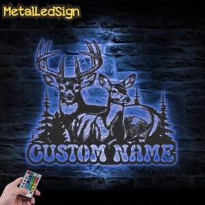 Custom-Couple-Deer-Hunting-Metal-Wall-Art-LED-Light-3.jpg