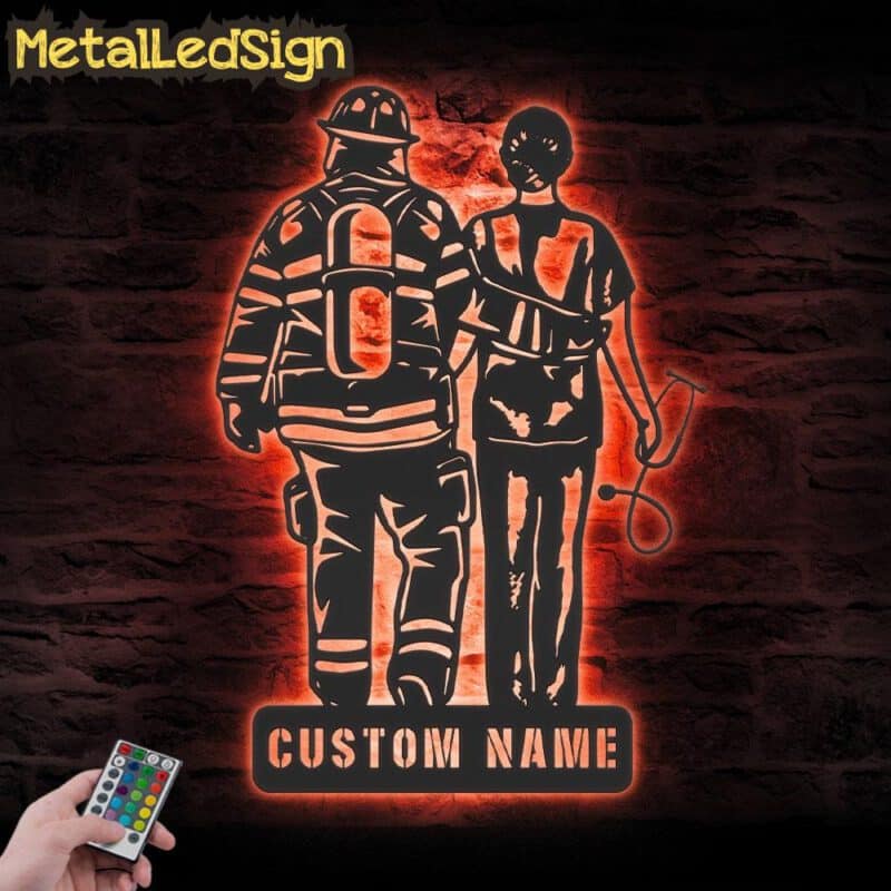 Custom-Couple-Doctor-Firefighter-Metal-Wall-Art-LED-Light-7.jpg