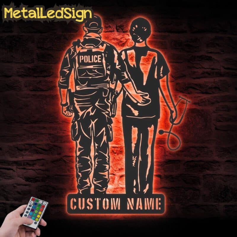 Custom-Couple-Doctor-Police-Metal-Wall-Art-LED-Light-5.jpg