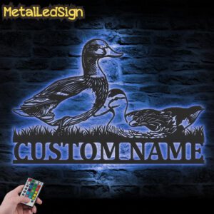 Custom-Couple-Duck-Love-Metal-Wall-Art-LED-Light-3.jpg