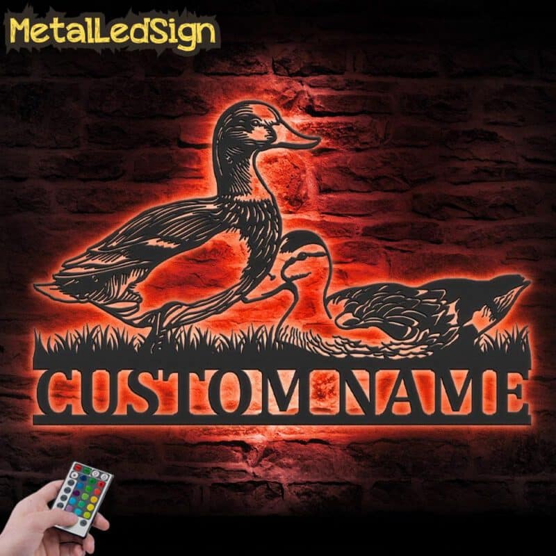 Custom-Couple-Duck-Love-Metal-Wall-Art-LED-Light-5.jpg