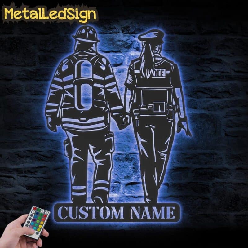 Custom-Couple-Firefighter-Police-Metal-Wall-Art-LED-Light-3.jpg