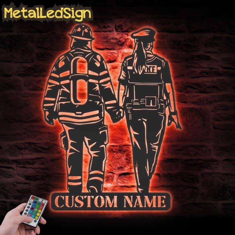 Custom-Couple-Firefighter-Police-Metal-Wall-Art-LED-Light-5.jpg