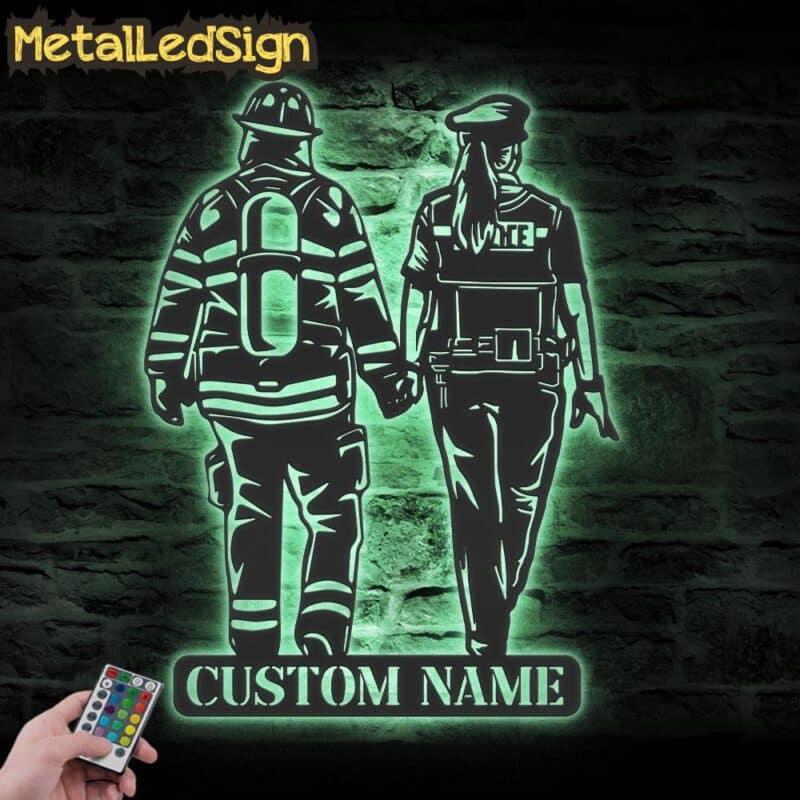 Custom-Couple-Firefighter-Police-Metal-Wall-Art-LED-Light-7.jpg