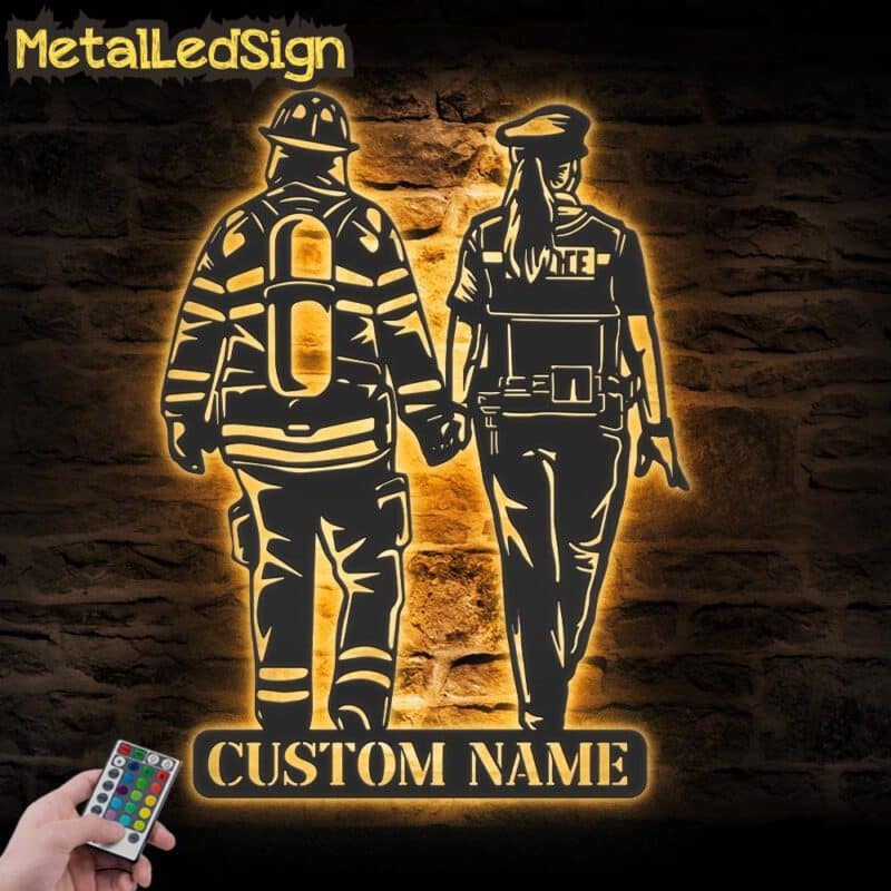 Custom-Couple-Firefighter-Police-Metal-Wall-Art-LED-Light-Images.jpg