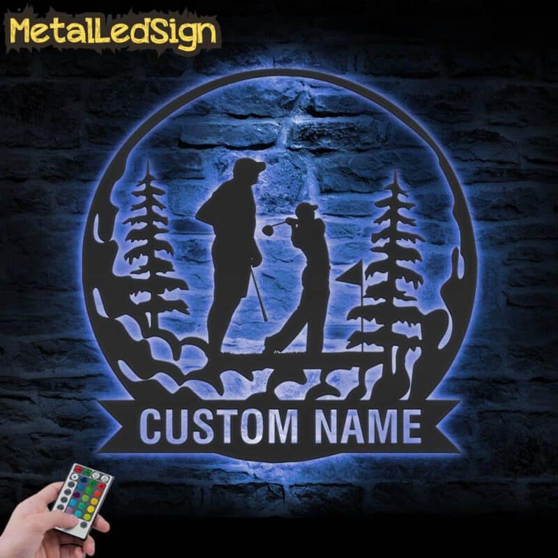 Custom-Couple-Golfing-Metal-Wall-Art-LED-Light-3.jpg