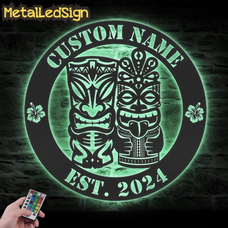 Custom-Couple-Ku-and-Kanaloa-Tiki-Bar-Metal-Wall-Art-Led-Light-7.jpg