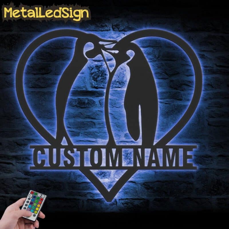 Custom-Couple-Penguin-Love-Metal-Wall-Art-LED-Light-3.jpg