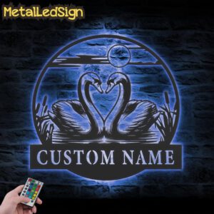 Custom-Couple-Swan-Metal-Wall-Art-LED-Light-3.jpg