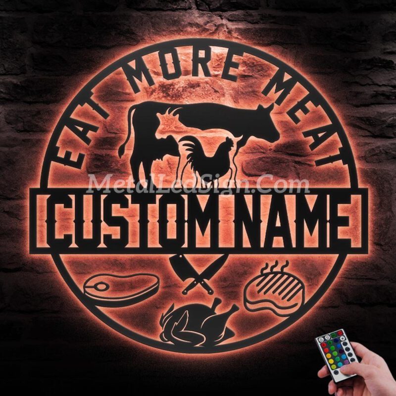 Custom-Cow-Goat-Chiken-Meat-Shop-Metal-Wall-Art-Led-Light-5-1