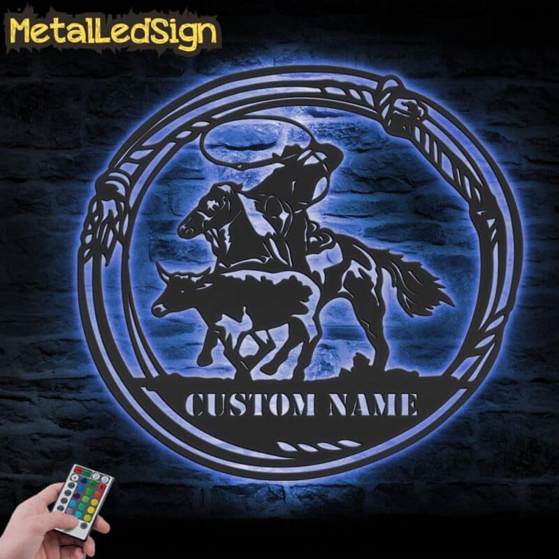 Custom-Cowboy-Roping-Metal-Wall-Art-LED-Light-3.jpg