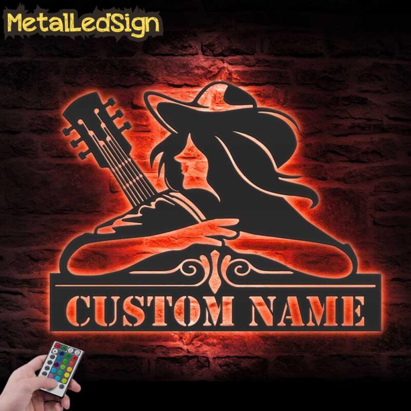 Custom-Cowgirl-With-Guitar-Metal-Wall-Art-LED-Light-7.jpg