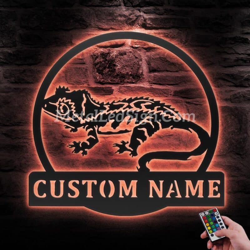 Custom-Crested-Gecko-Metal-Wall-Art-Led-Light-5-2