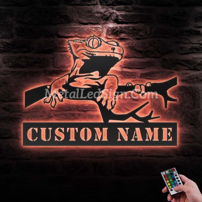 Custom-Crested-Gecko-Metal-Wall-Art-Led-Light-6-1