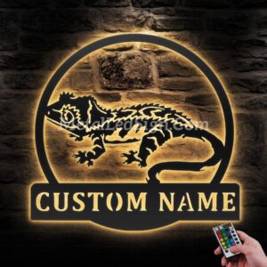 Custom-Crested-Gecko-Metal-Wall-Art-Led-Light-Images-2