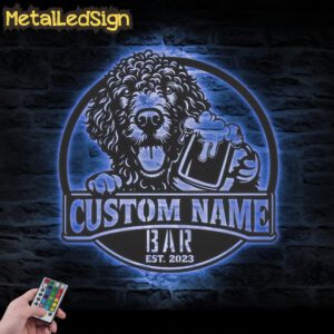 Custom-Curly-Coated-Retriever-Thirsty-Beer-Pub-Metal-Wall-Art-LED-Light-3.jpg