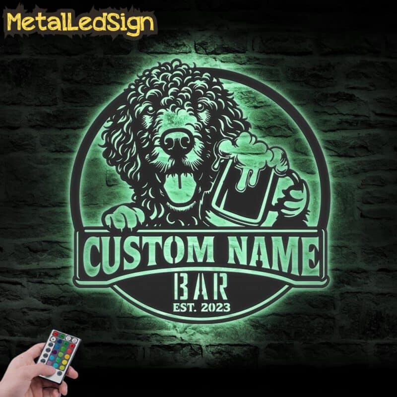 Custom-Curly-Coated-Retriever-Thirsty-Beer-Pub-Metal-Wall-Art-LED-Light-5.jpg