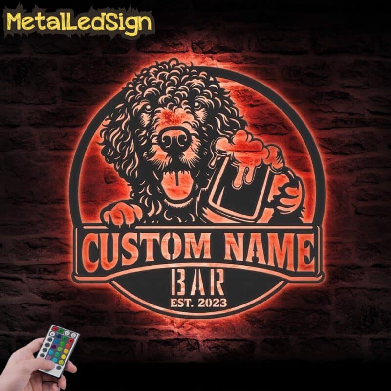 Custom-Curly-Coated-Retriever-Thirsty-Beer-Pub-Metal-Wall-Art-LED-Light-7.jpg