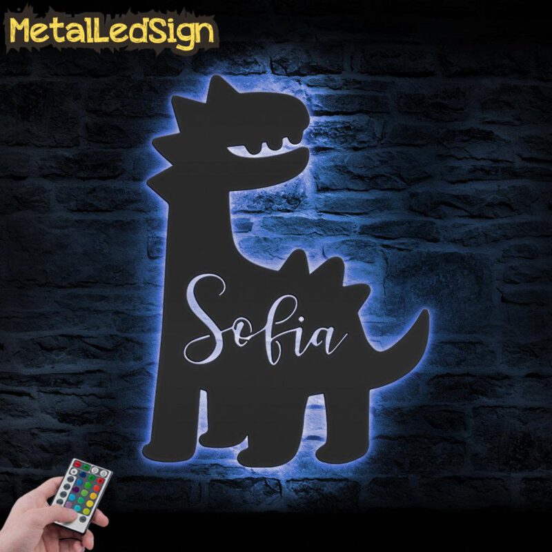 Custom-Cute-Baby-Dinosaur-Metal-Wall-Art-LED-Light-3-2.jpg