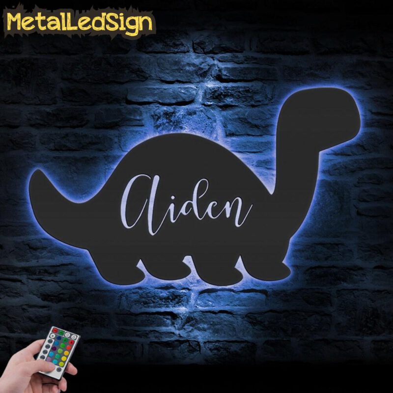 Custom-Cute-Baby-Dinosaur-Metal-Wall-Art-LED-Light-3-4.jpg