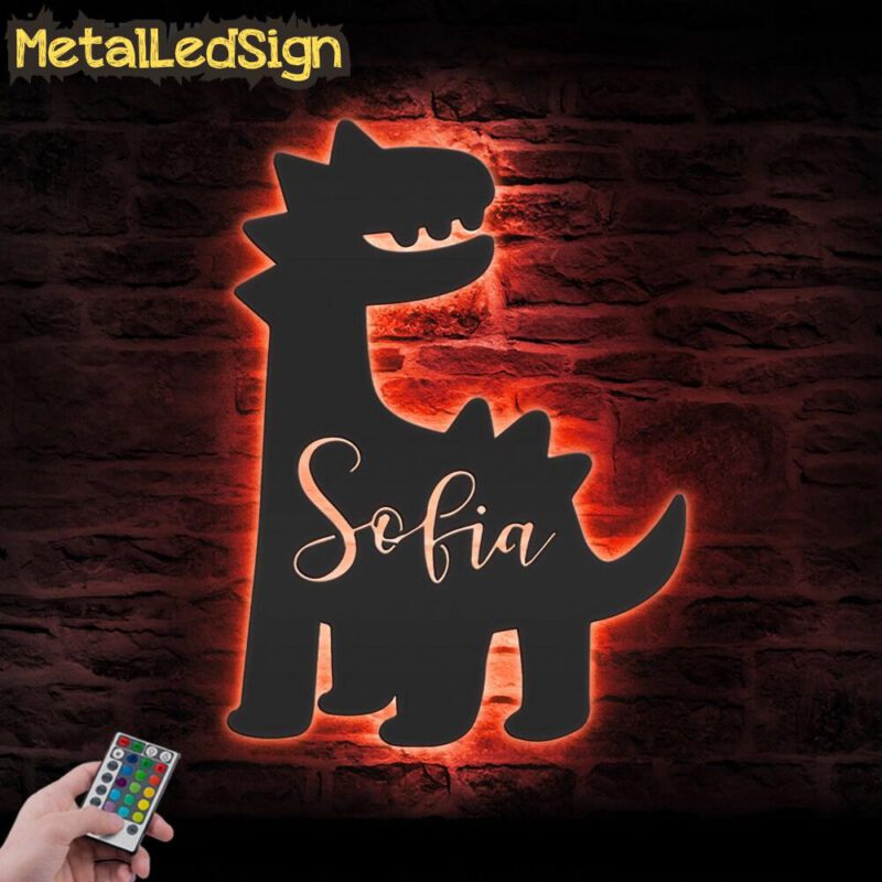 Custom-Cute-Baby-Dinosaur-Metal-Wall-Art-LED-Light-5-2.jpg