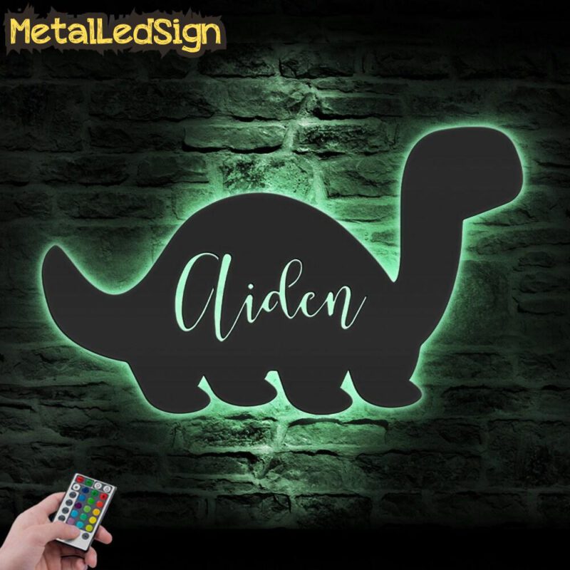 Custom-Cute-Baby-Dinosaur-Metal-Wall-Art-LED-Light-7-4.jpg