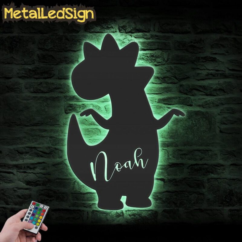 Custom-Cute-Baby-Dinosaur-Metal-Wall-Art-LED-Light-7.jpg