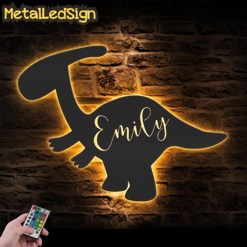 Custom-Cute-Baby-Dinosaur-Metal-Wall-Art-LED-Light-Images-5.jpg