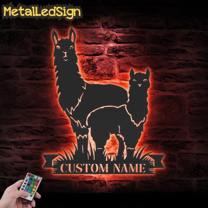 Custom-Cute-Couple-Alpaca-Llama-Love-Metal-Wall-Art-LED-Light-7.jpg