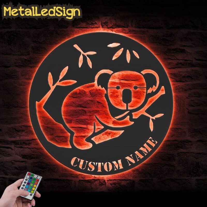 Custom-Cute-Koala-Metal-Wall-Art-LED-Light-5.jpg