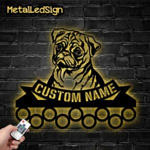 Custom-Cute-Pug-Dog-Medal-Hanger-Images