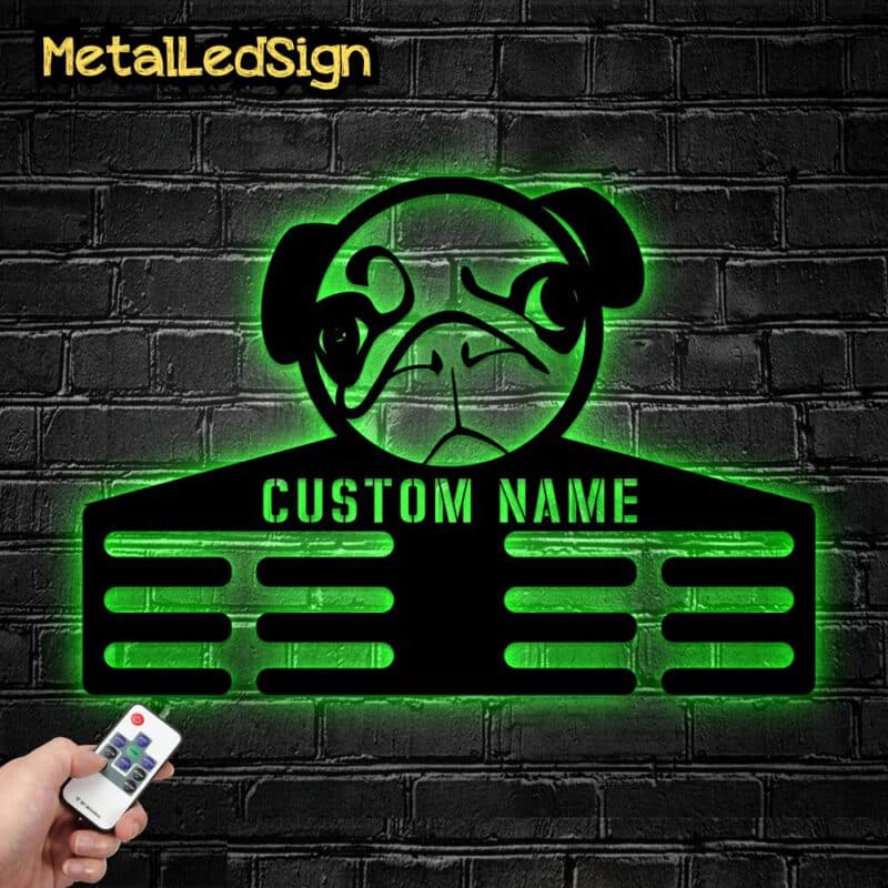 Custom-Cute-Pug-Dog-Metal-Medal-Hanger-6