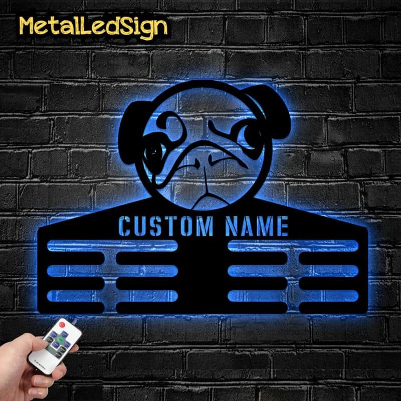 Custom-Cute-Pug-Dog-Metal-Medal-Hanger-8