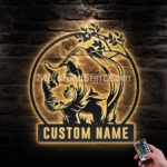 Custom-Cute-Rhino-Metal-Wall-Art-Led-Light-Images-1