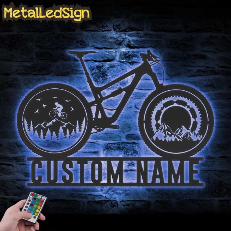 Custom-Cyclist-Mountain-Bike-Metal-Wall-Art-LED-Light-3.jpg