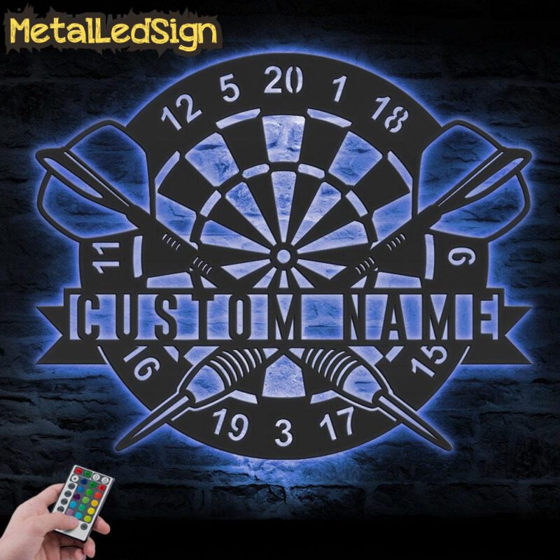 Custom-Dartboard-Dart-Game-Metal-Wall-Art-LED-Light-3.jpg