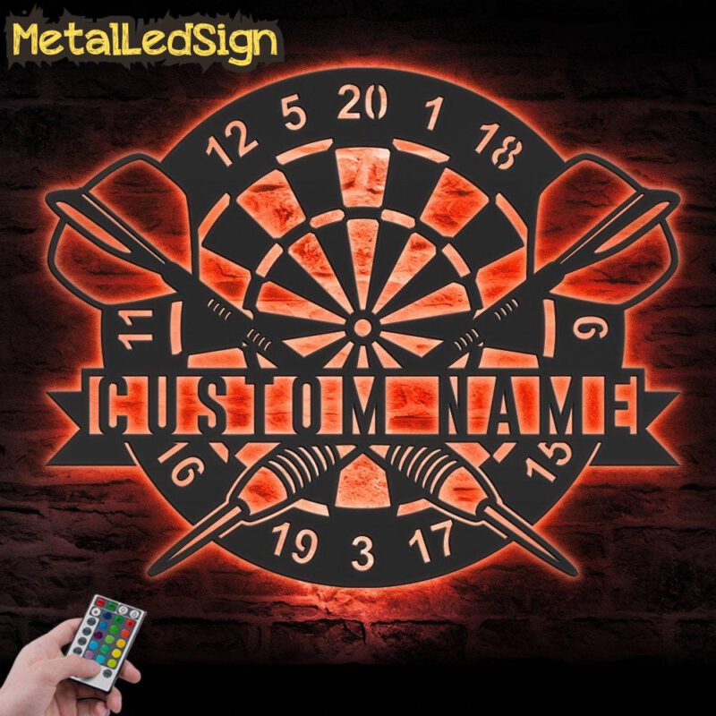 Custom-Dartboard-Dart-Game-Metal-Wall-Art-LED-Light-5.jpg