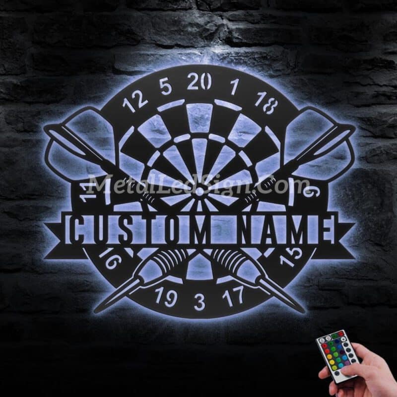 Custom-Dartboard-Dart-Game-Metal-Wall-Art-Led-Light-3-2