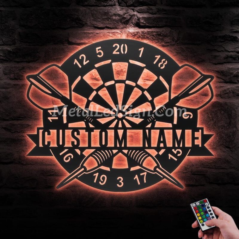 Custom-Dartboard-Dart-Game-Metal-Wall-Art-Led-Light-5-2