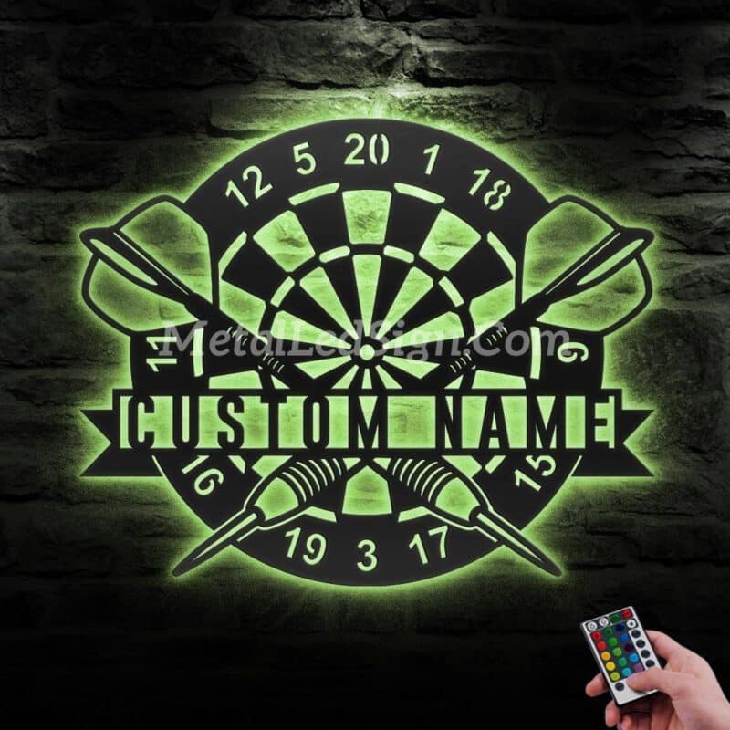 Custom-Dartboard-Dart-Game-Metal-Wall-Art-Led-Light-6