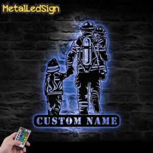 Custom-Daughter-Father-Baby-Son-Firefighter-Metal-Wall-Art-LED-Light-3.jpg