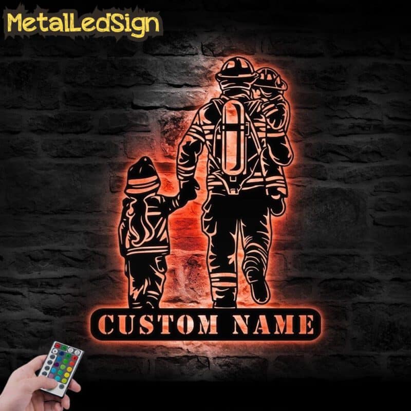 Custom-Daughter-Father-Baby-Son-Firefighter-Metal-Wall-Art-LED-Light-5.jpg