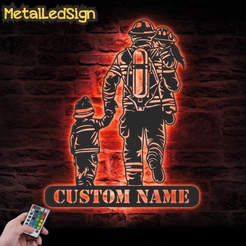 Custom-Daughter-Father-Baby-Son-Firefighter-Metal-Wall-Art-LED-Light-7-1.jpg