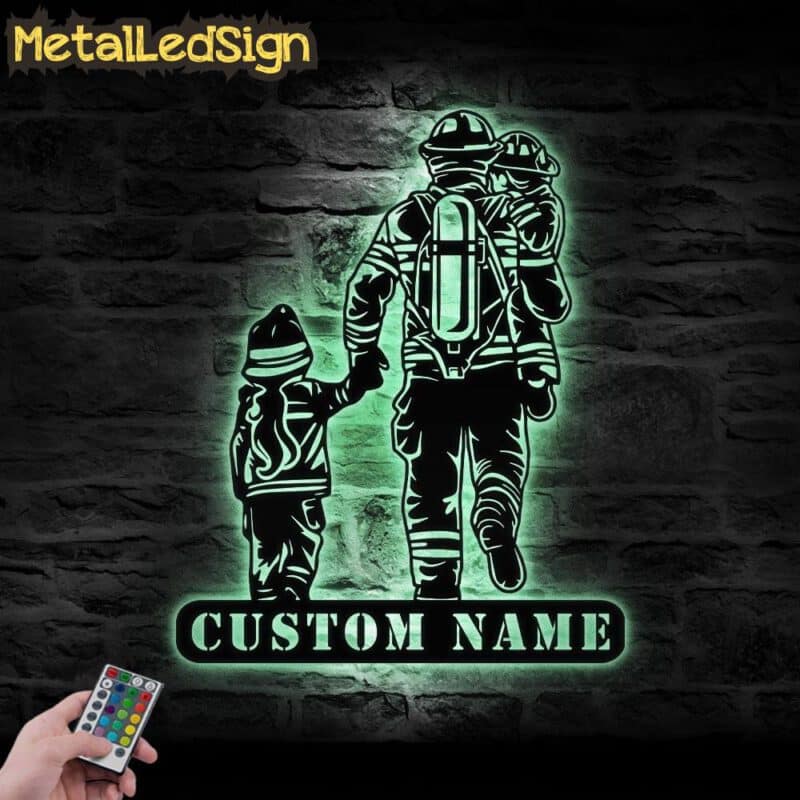 Custom-Daughter-Father-Baby-Son-Firefighter-Metal-Wall-Art-LED-Light-7.jpg