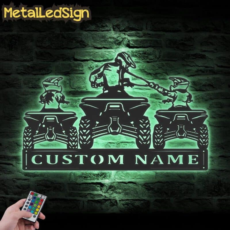 Custom-Daughter-Father-Son-ATV-Quad-Biker-Metal-Wall-Art-LED-Light-7.jpg