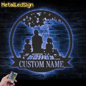 Custom-Daughter-Father-Son-Fishing-Metal-Wall-Art-LED-Light-3.jpg