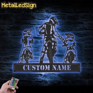 Custom-Daughter-Father-Son-Motocross-Biker-Metal-Wall-Art-LED-Light-3.jpg