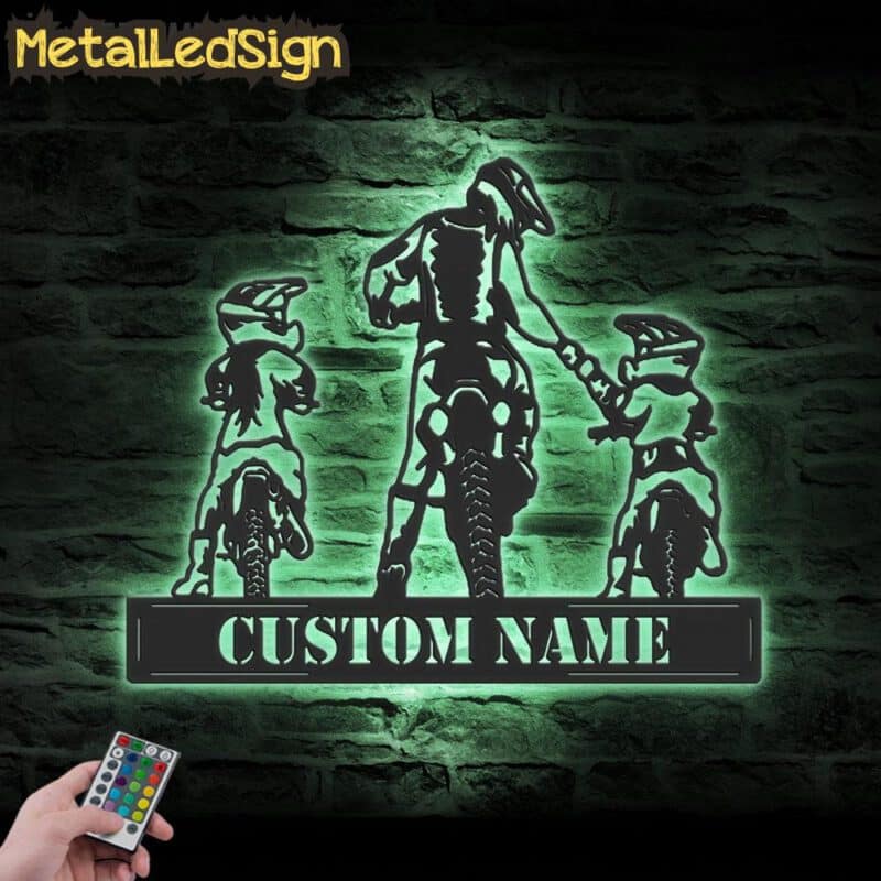 Custom-Daughter-Father-Son-Motocross-Biker-Metal-Wall-Art-LED-Light-7.jpg